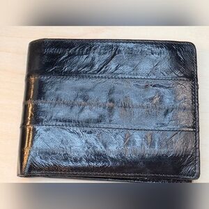 Genuine Eel Skin Black Wallet By Lee Sands